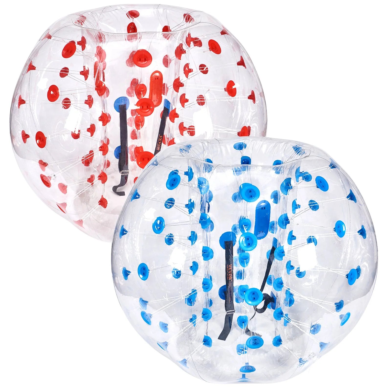 VEVOR Inflatable Bumper Balls 2-Pack, 5FT/1.5M Body Sumo Zorb Balls for Teen & Adult, 0.8Mm Thick PVC Human Hamster Bubble Balls for Outdoor Team Gaming Play, Bumper Bopper Toys for Garden, Yard, Park