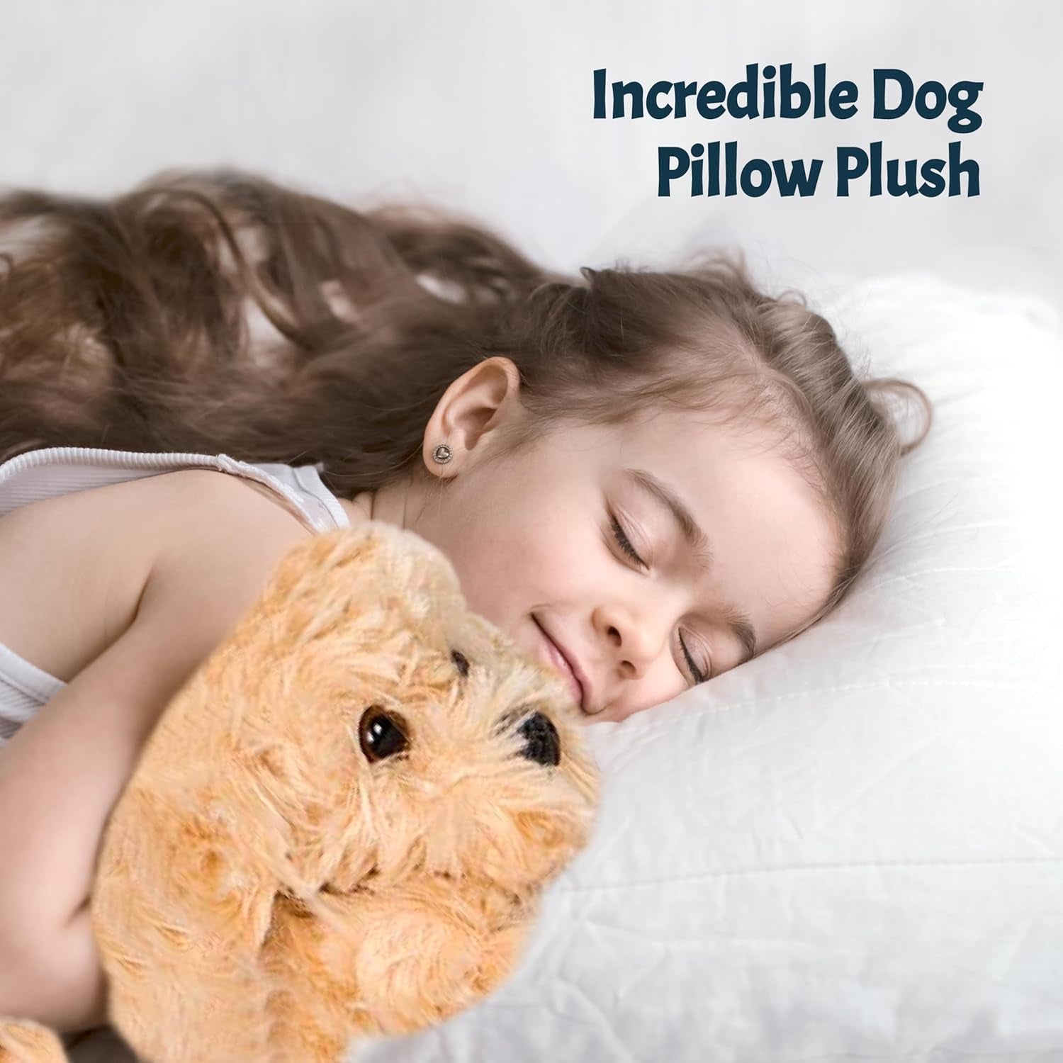 Adopt Me Dog Stuffed Animals for Girls Ages Three to Eight- Mommy Labradoodle with Four Puppies- Magical Dog Pillow Plushie - Enchanting Toy Dog Surprise for Imaginative Play
