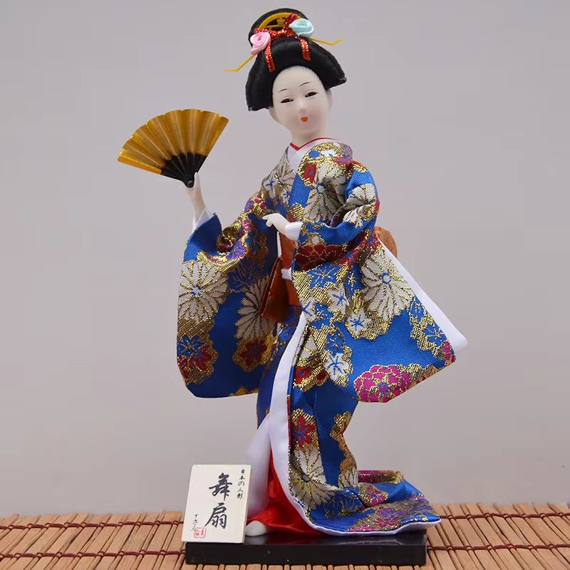 30Cm Traditional Japanese Geisha Figurines Statues Japanese Kimonos Dolls Ornaments Home Restaurant Desktop Decoration Gifts