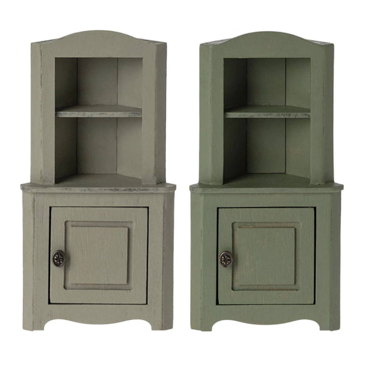Dollhouse Corner Cabinet, Mouse Size